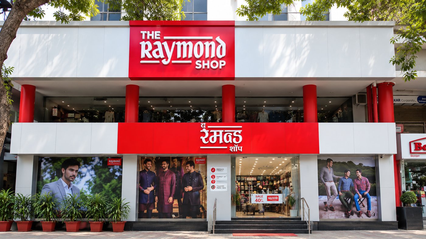 The Raymond Shop storefront, Paldi, Ahmedabad
